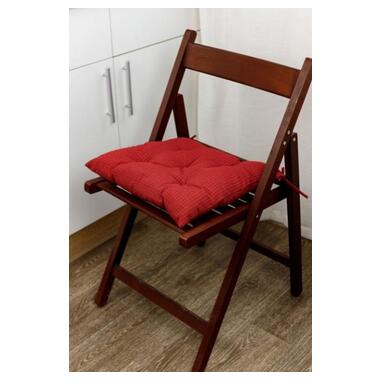 Подушка на стілець Merry Christmas червона 40х40см 031484 (4823093451520) фото №4