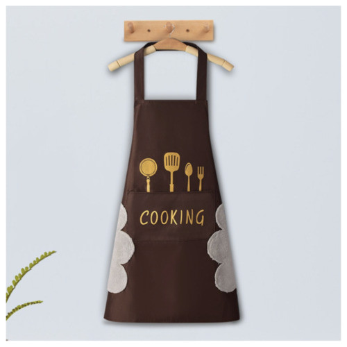 Кухонний фартух з рушниками та кишенею Cooking Szkoy шоколадний фото №8