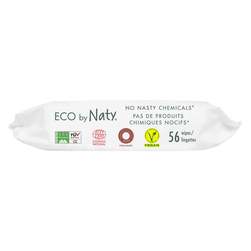 Органічні серветки Eco by Naty без запаху 56 шт фото №2