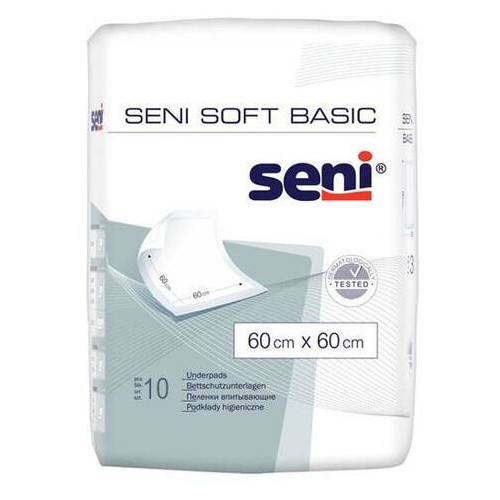 Одноразовые пеленки Seni Soft Basic 60х90 см 10 шт (692469) фото №1