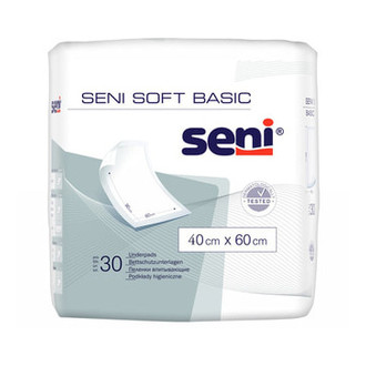 Одноразовые пеленки Seni Soft Basic 40х60 см (30 шт) (5900516692292) фото №1