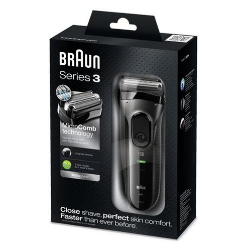 Електробритва Braun Series 3 3020 Black фото №3