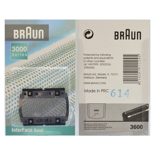 Сітка для бритви Braun 3000 614 фото №1