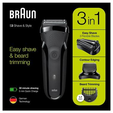 Электробритва Braun Series 3 300BT Black/Black фото №5