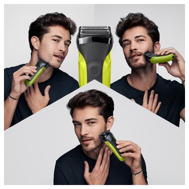 Электробритва Braun Series 3 300BT Black/Green фото №1