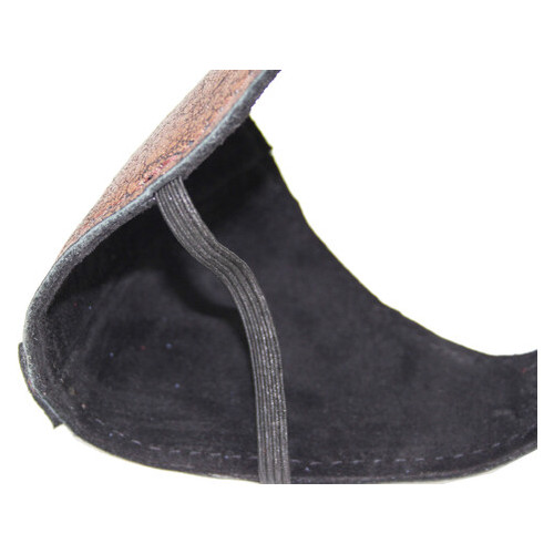 Автоп'ятка шкіряна для жіночого взуття темно коричнева 608835-19 фото №7