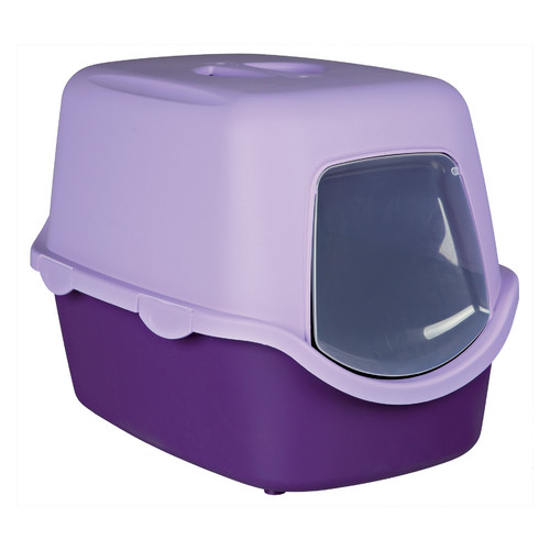 Туалет Trixie Vico для кошек закрытый с дверью 40x40x56 см фиолетовый/сиреневый (40274) фото №1