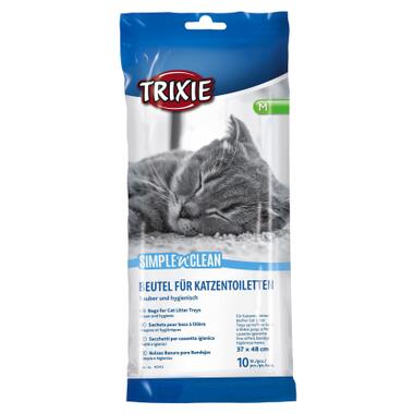 Пакети для котячого туалету Trixie Simple'n'Clean 37x48 см 10 шт (4011905040431) фото №1