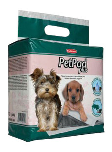 Пелюшки для собак Padovan Pet Pad Plus з активованим вугіллям та феромонами 5-шарові 60x60см 10шт 8001254005706 (PP00570) фото №1