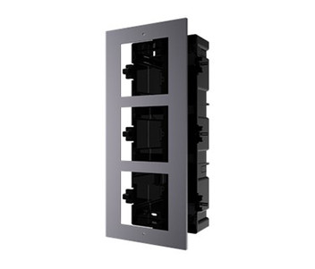 Врізна монтажна рамка на 3 модулі Hikvision DS-KD-ACF3/Plastic фото №1