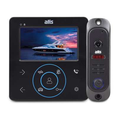 Комплект відеодомофону Atis AD-480B Kit box фото №1