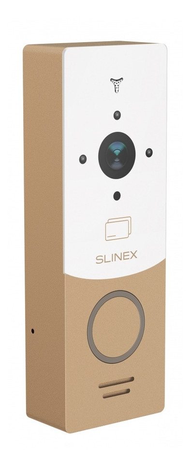 Антивандальна відеопанель Slinex ML-20CR біло-золота фото №3