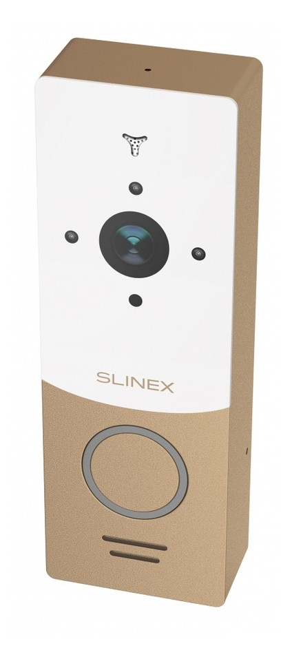Антивандальна відеопанель Slinex ML-20HR біло-золота фото №3