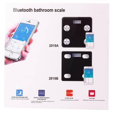 Ваги підлогові електронні Bluetooth до 180 кг блютус із застосунком для смартфона Scale one Білий (2017AW) фото №2