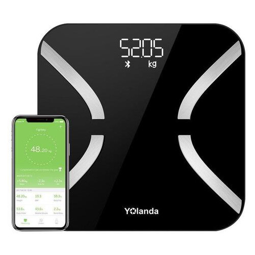 Весы напольные Yolanda Body Fat Composition Bluetooth Black (CS20M) фото №1