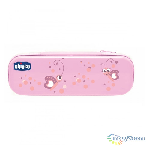 Дорожний набор Chicco: щетка зубная + паста розовая (06959.10) фото №1