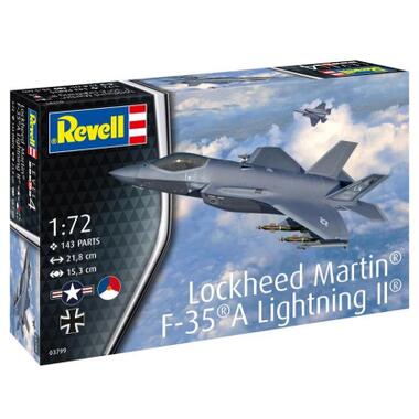 Сборная модель Revell Lockheed Martin F-35A Lightning II, уровень 4, 1:72 (RVL-03799) фото №8