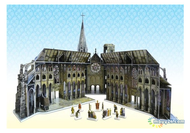 Сборная модель из картона Умная бумага Готический собор серии Средневековый город (255) фото №5