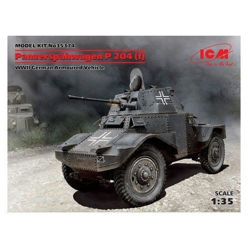 Модель ICM Немецкий бронеавтомобиль Panzerspahwagen P 204 (f), II МВ (ICM35374)  фото №2