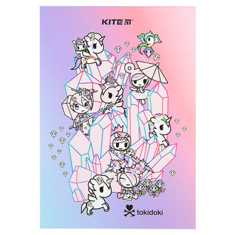 Блокнот Kite планшет tokidoki A5 50 аркушів клітина (TK22-194-1) фото №1