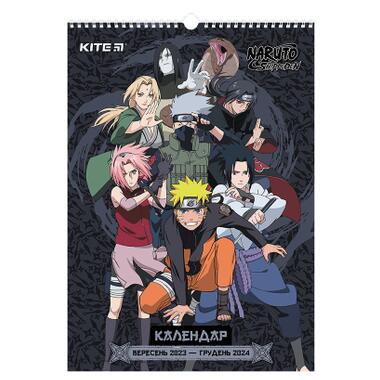 Календар Kite планер настінний Naruto на 2023-2024 рік (NR23-440) фото №1