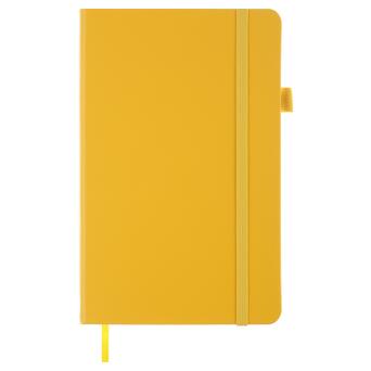 Книга записная Buromax Etalon 125x195 мм 96 аркушів у крапку обкладинка зі штучної шкіри Жовта (BM.291360-08) фото №2