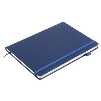 Книга записная Buromax Etalon 190x250 мм 96 аркушів у клітинку обкладинка зі штучної шкіри Синя (BM.292160-02) фото №3