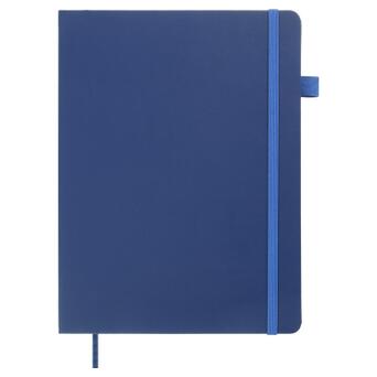 Книга записная Buromax Etalon 190x250 мм 96 аркушів у клітинку обкладинка зі штучної шкіри Синя (BM.292160-02) фото №2