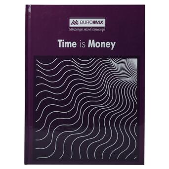 Канцелярська книга Buromax А4 TIME IS MONEY 96 аркушів клітинка фіолетова (BM.2400-107) фото №1
