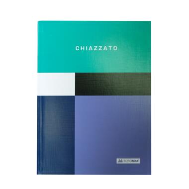 Записна книжка CHIAZZATO А5 80 аркушів у клітинку інтегральна обкладинка синя BUROMAX фото №1