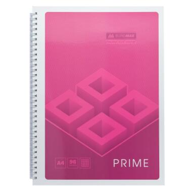 Зошит для нотаток PRIME А4 96 аркушів у клітинку картонна обкладинка, рожевий BUROMAX фото №1