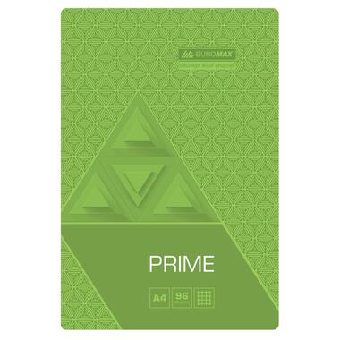 Зошит для нотаток PRIME А4 96 аркушів у клітинку картонна обкладинка салатовий BUROMAX фото №1