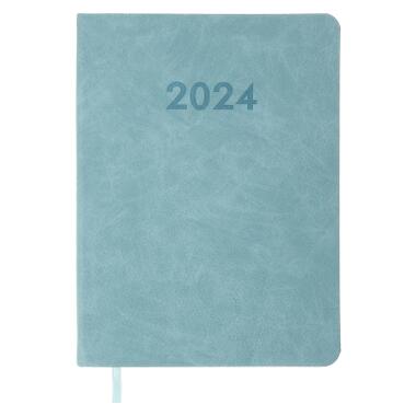 Тижневик Buromax датований 2024 DESEO, А5 блакитний (BM.2143-14) фото №1