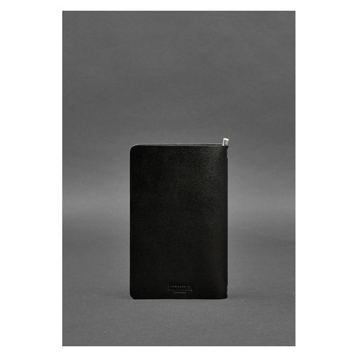 Вугільно-чорний шкіряний блокнот Blank Note 8.0 на гумці BN-SB-8-ygol фото №3