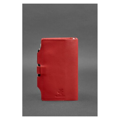 Шкіряний жіночий блокнот (Софт-бук) 4.0 червоний BlankNote (BN-SB-4-red) фото №4