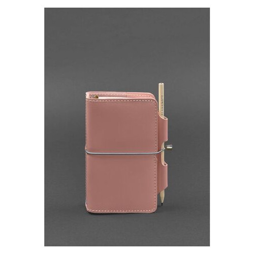 Шкіряний блокнот (Софт-бук) 3.0 рожевий BlankNote (BN-SB-3-pink-peach) фото №1