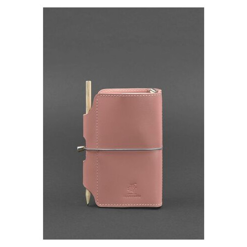 Шкіряний блокнот (Софт-бук) 3.0 рожевий BlankNote (BN-SB-3-pink-peach) фото №4