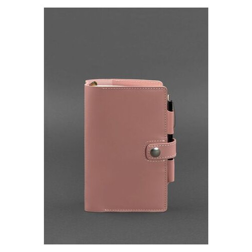 Шкіряний жіночий блокнот (Софт-бук) 4.0 рожевий BlankNote (BN-SB-4-pink-peach) фото №1