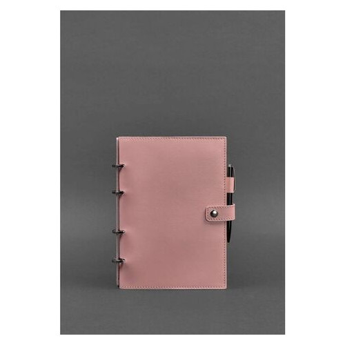 Шкіряний блокнот із датованим блоком (Софт-бук) 9.1 рожевий BlankNote (BN-SB-9-1-pink) фото №1