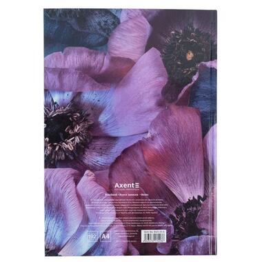 Книга записна Axent Flora А4 у твердій палітурці 192 аркуша клітинка violet (8423-25-A) фото №4