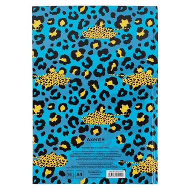 Книга записна Axent Leopard А4 у твердій палітурці 96 аркуша клітинка blue (8422-554-A) фото №4