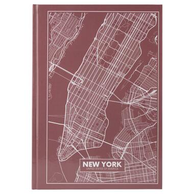 Книга записна Axent Maps New York А4 у твердій обкладинці 96 аркушів у клітинку (8422-543-A) фото №1