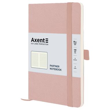 Блокнот Axent Partner Soft Skin 125x195 мм 96 аркушів у клітинка Пудровий (8616-24-A) фото №1