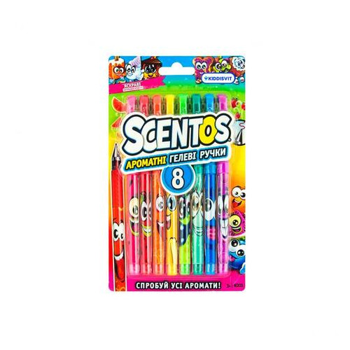 Набір ароматних гелевих ручок Scentos Феєрія ароматів 8 кольорів (41203) фото №1
