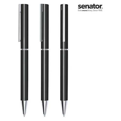 Ручка кулькова Senator Galant, колір чорний (3370) фото №1
