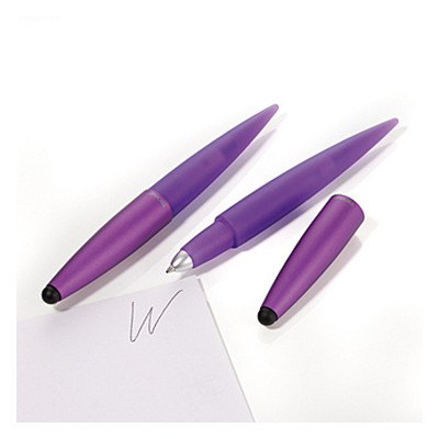Ручка кулькова зі стилусом Комфорт, фіолетова фото №1