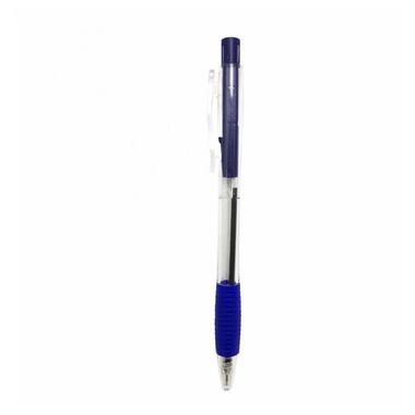 Ручка кулькова H-Tone автоматична 0.7 мм із грипом синя 12 шт (JJ20144-blue) фото №1