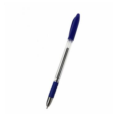 Ручка кулькова H-Tone 0.7 мм з грипом синя уп. 50 шт (PEN-HT-JJ201307-BL) фото №1