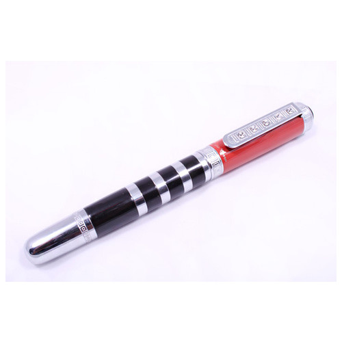 Ручка перова Gianni Terra Red With Black Червоно-чорний корпус (HHB/F) фото №1