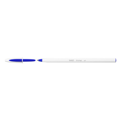 Ручка кулькова Bic Cristal Up з білим шестигранним корпусом Синя (bc949879) фото №1